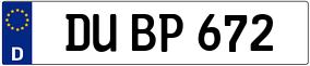 Trailer License Plate
